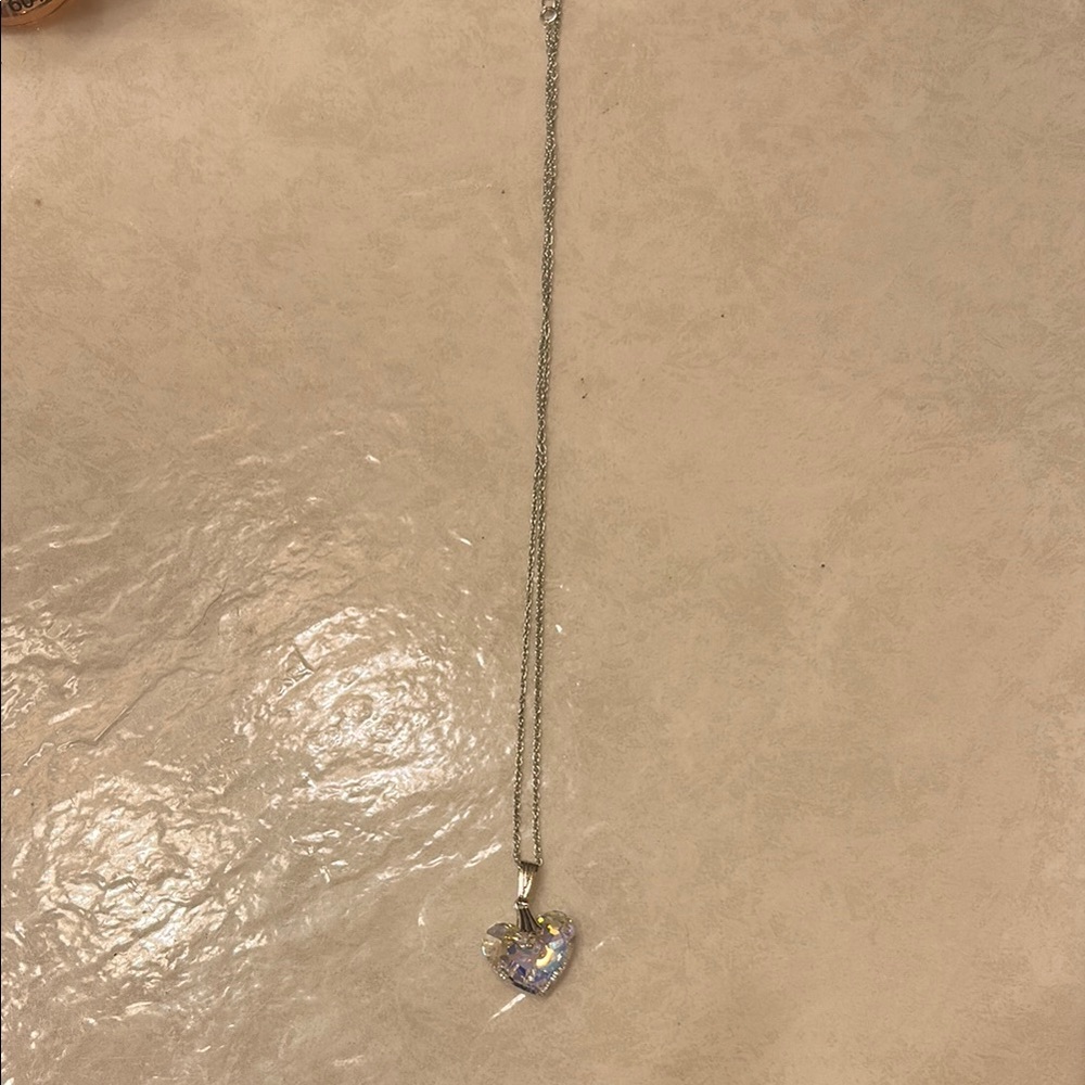 Minimalist Silver Heart Pendant Necklace
